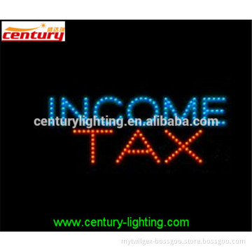 INCOME TAX animated led sign